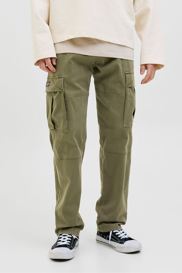 Jack & Jones Calça cargo com ajuste relaxado  verde