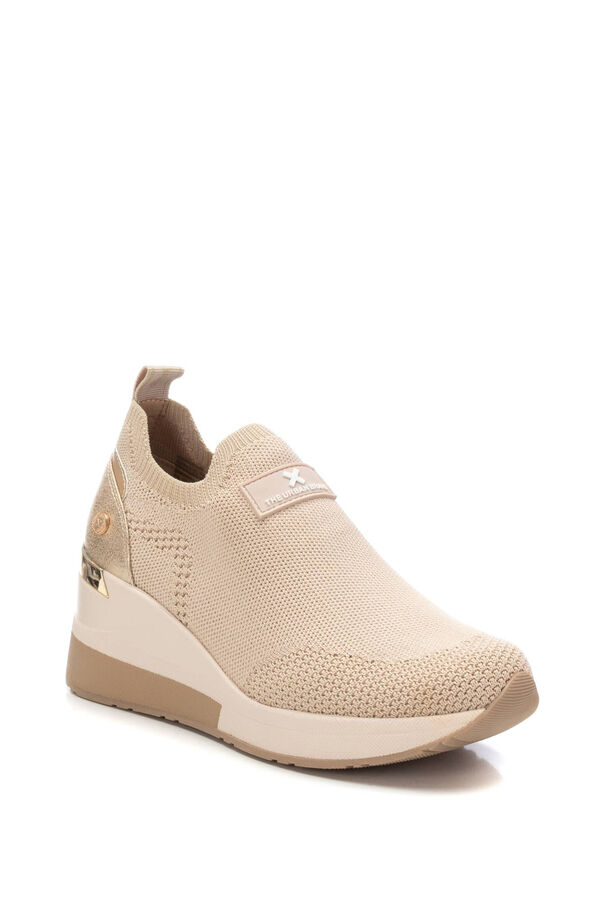 XTI sapatilha/chinelo feminino têxtil bege