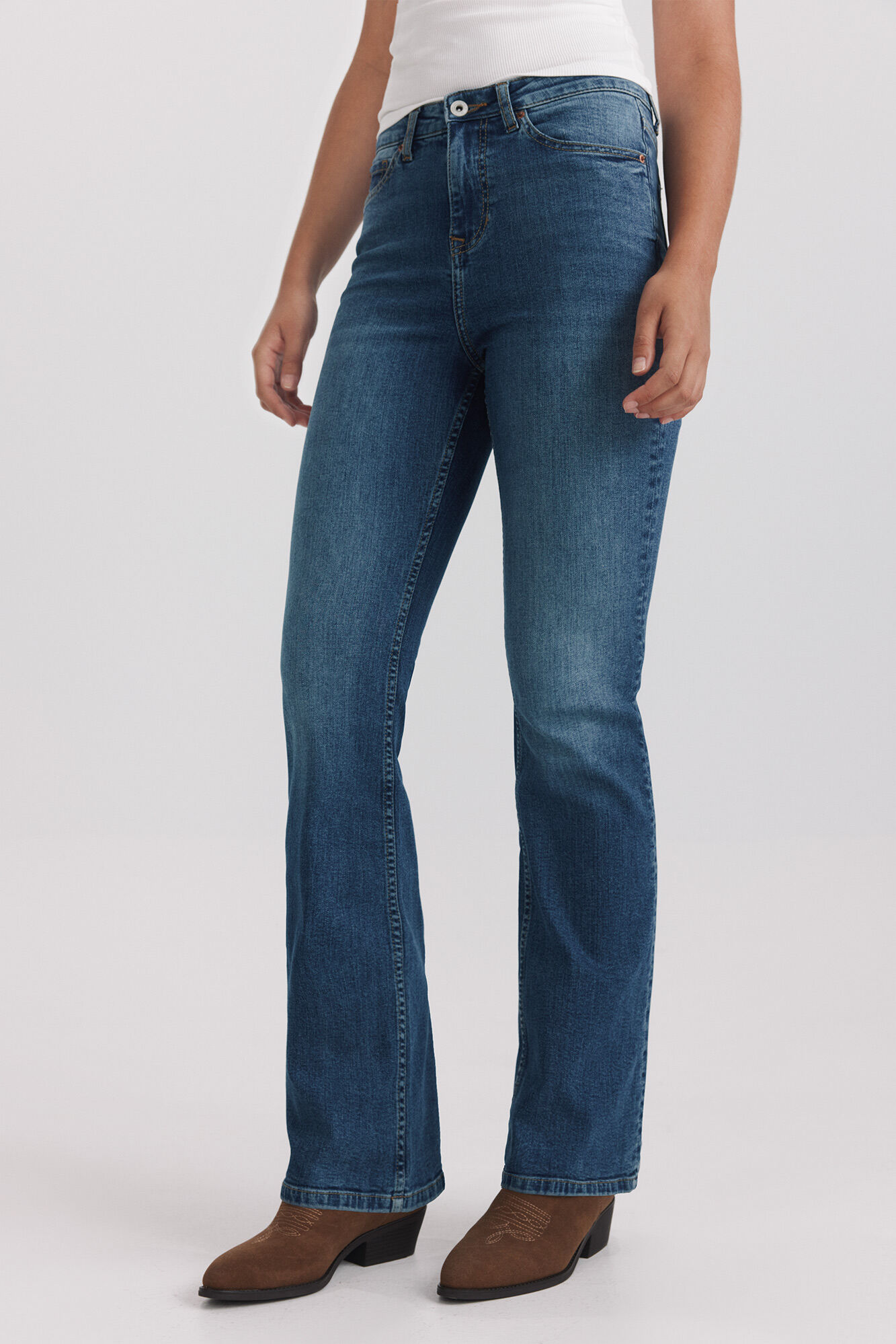 Springfield Jeans bootcut tiro alto