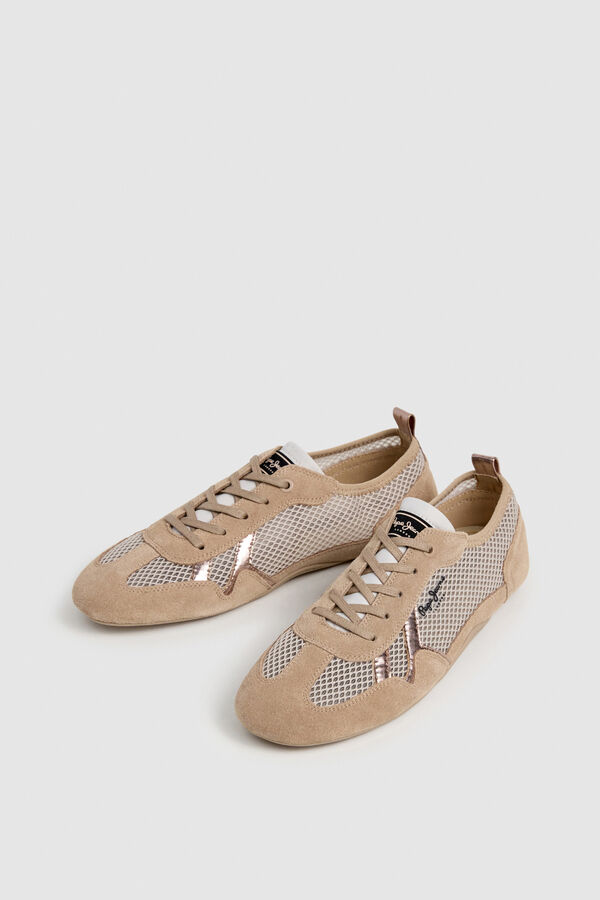 Pepe Jeans T&eacute;nis ultraleves planos bege