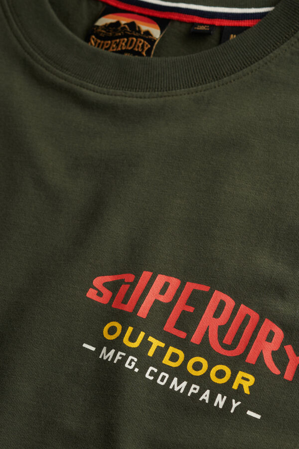 Superdry T-shirt Relaxed Mountain verde