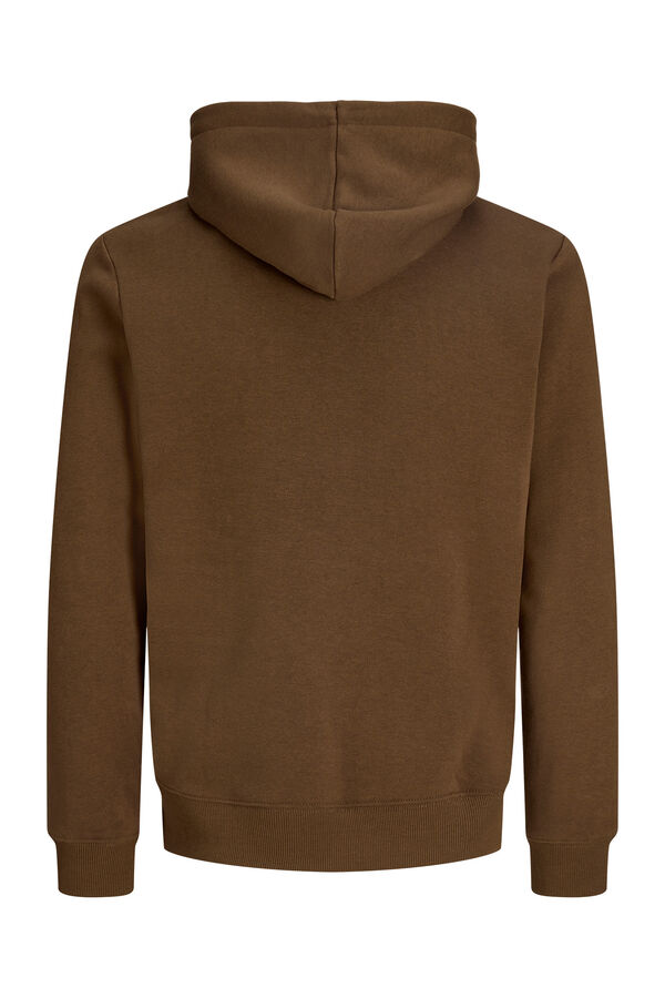 Jack & Jones PLUS Sweatshirt regular com capuz castanho