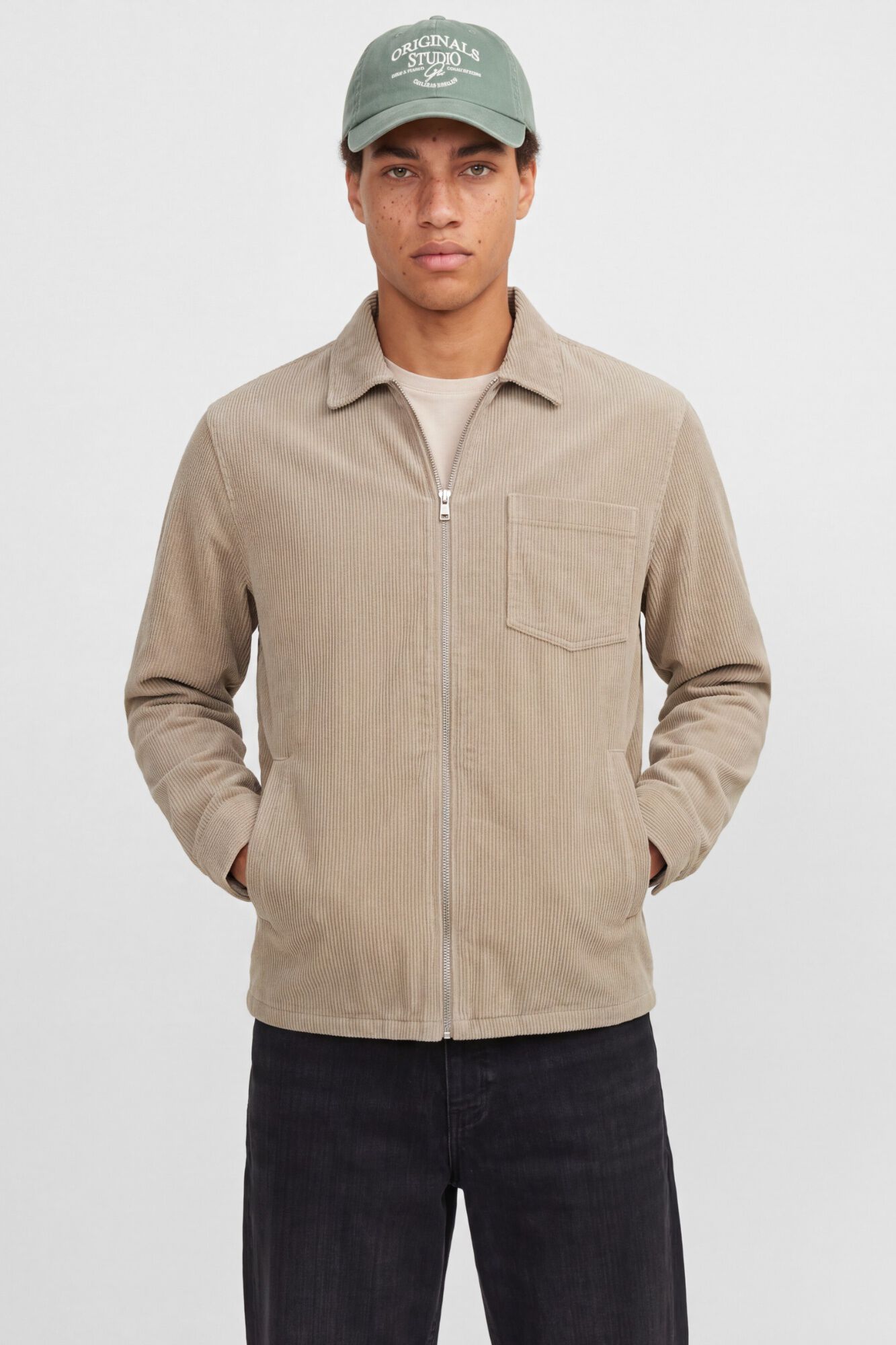 Jack & Jones Camisa pana 100% algod&oacute;n