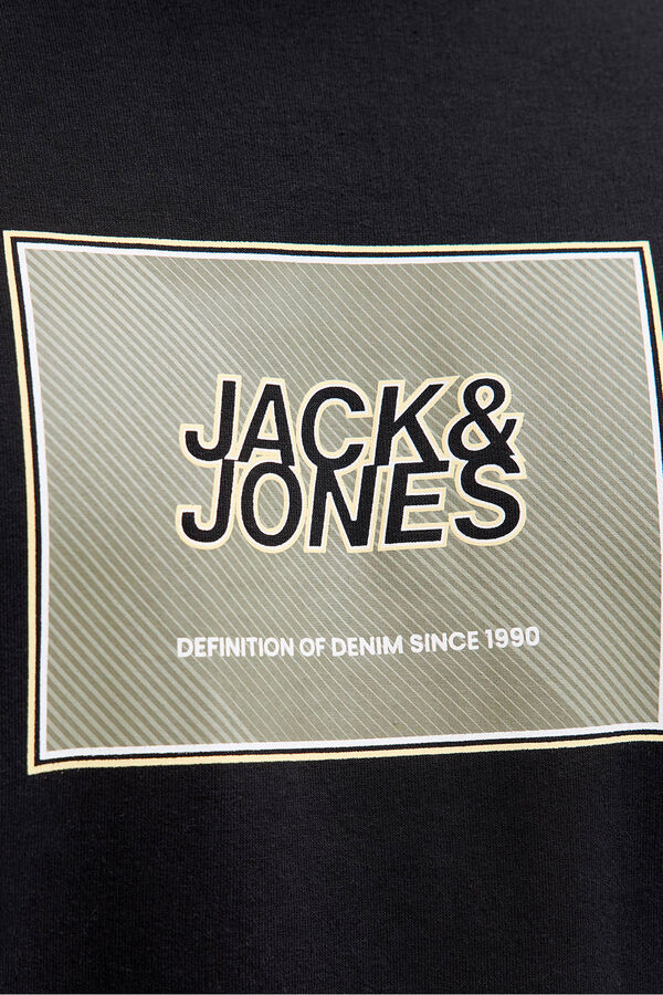 Jack & Jones PLUS Square logo T-shirt black