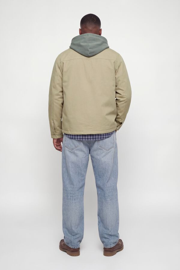 Jack & Jones PLUS Blus&atilde;o acolchoado cinzento