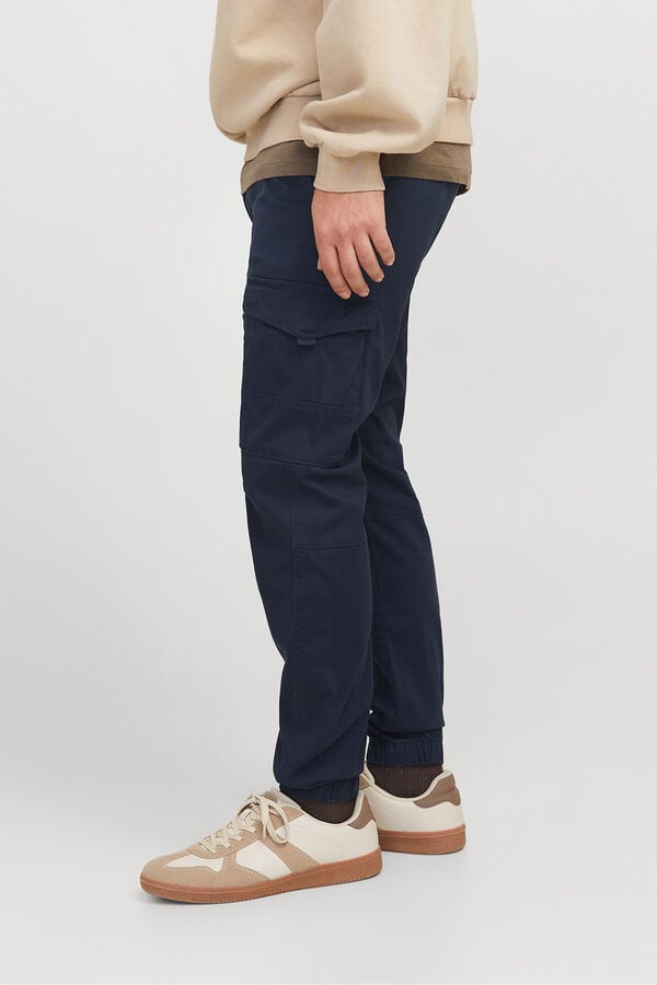 Jack & Jones Cal&ccedil;as cargo slim fit azul