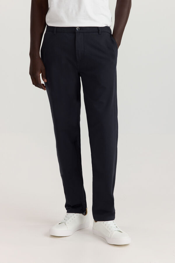 Springfield Comfort knit chinos blue