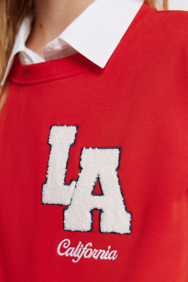 Springfield Sweatshirt "L.A" vermelha vermelho