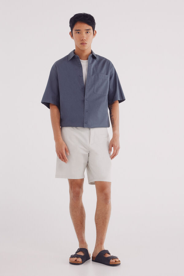 Springfield Bermuda smart comfort slim fit cinzento