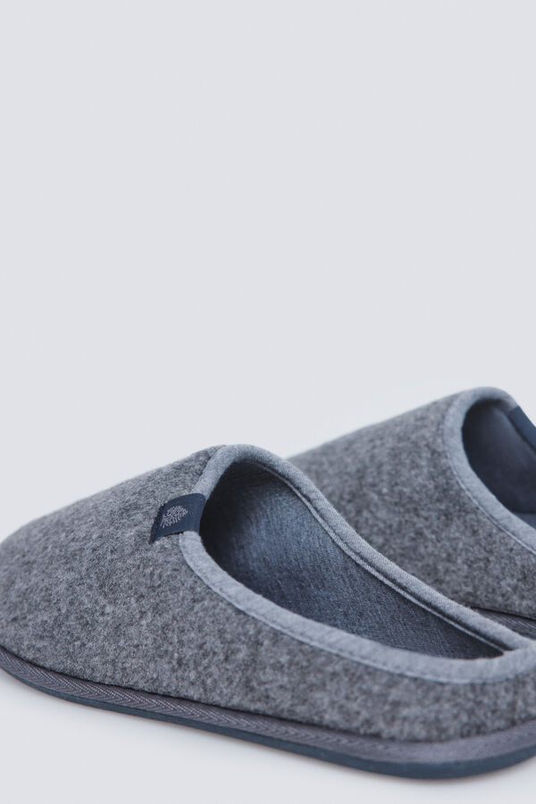 Springfield Chinelos de quarto aberto nas costas cinzento