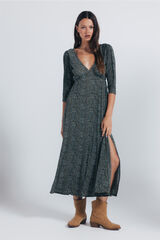Springfield Vestido midi estampado floral bege