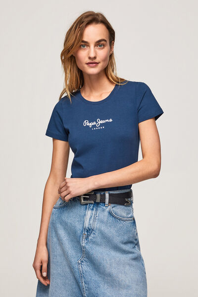 Springfield T-shirt Básica Com Logo marinho
