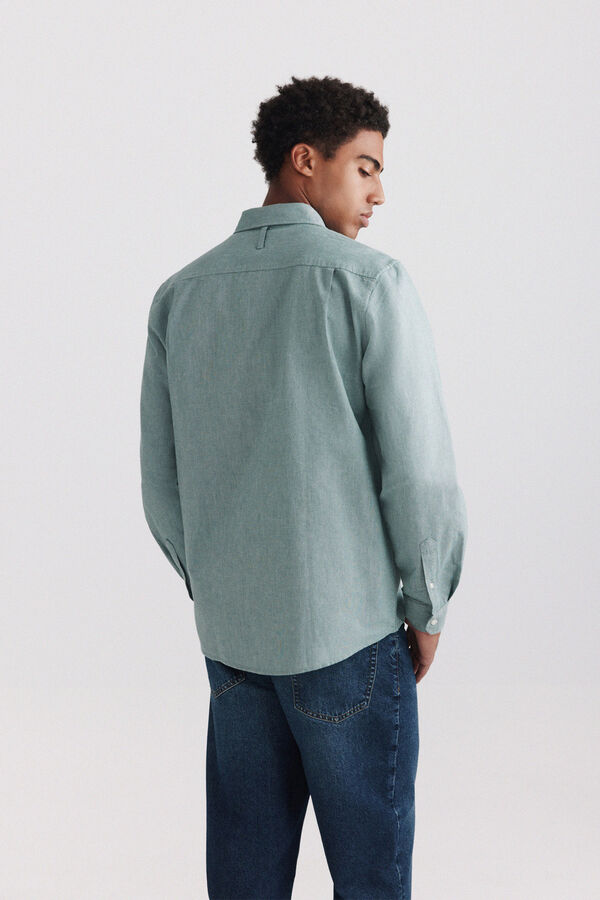Springfield Camisa oxford verde