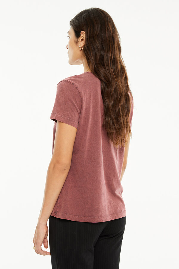 System Action Camiseta posicional moto burdeos