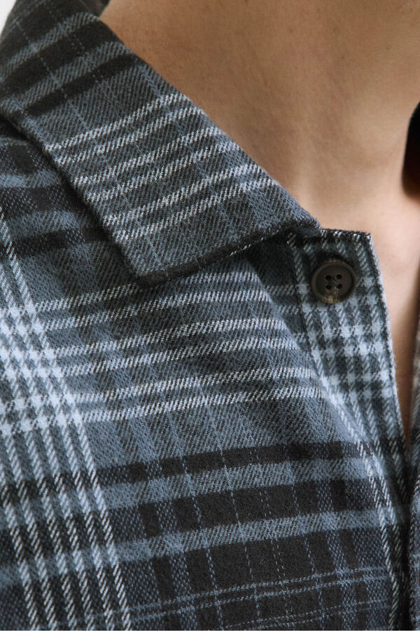 Jack & Jones Sobrecamisa xadrez cinzento