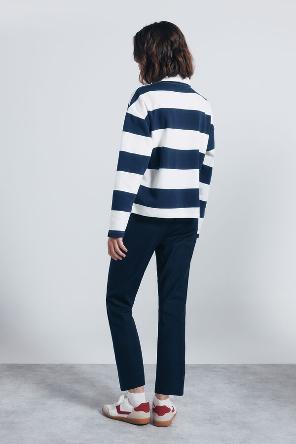 Springfield Calças chino retas azul