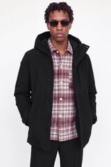 Jack & Jones Parka imperme&aacute;vel com capuz preto