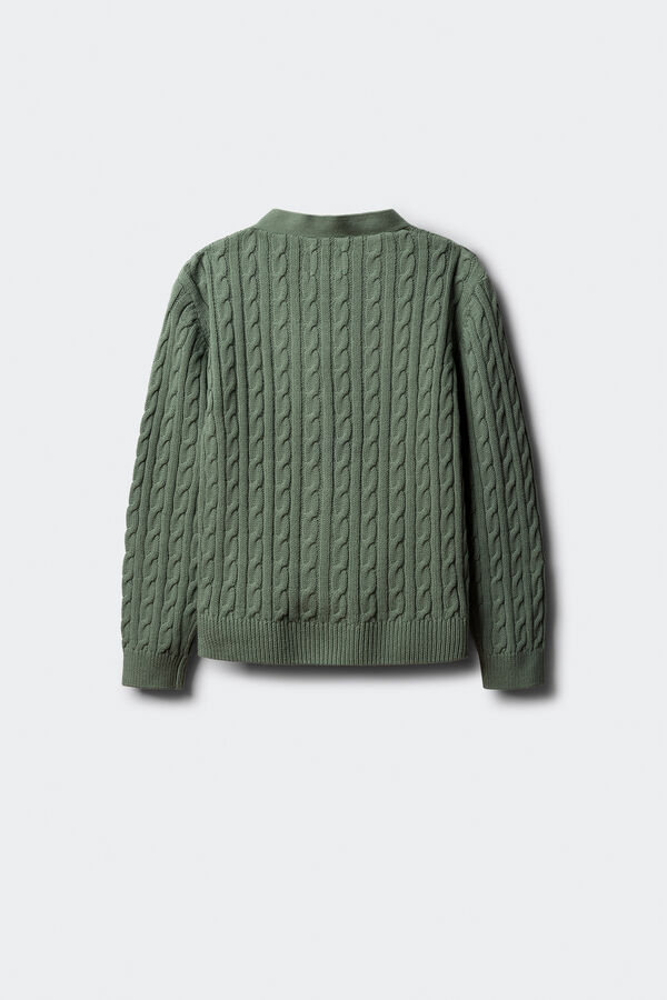Springfield Kids Cardigan universitário feminino verde