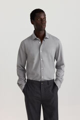 Springfield Camisa performance comfort quick dry e non-iron cinzento