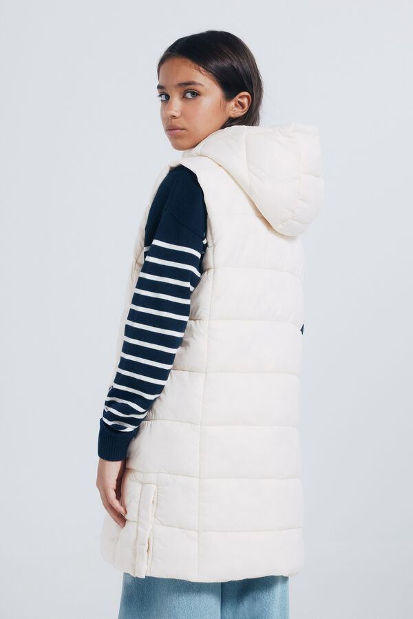 Springfield Kids Colete acolchoado para menina cru