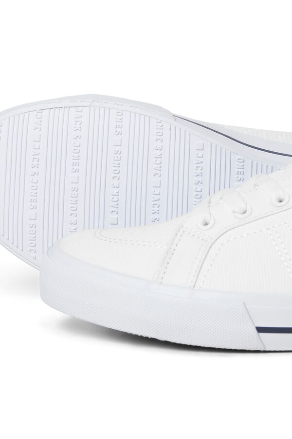 Jack & Jones Chinelos de lona com sola de borracha branco