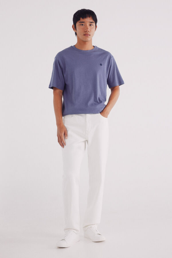 Springfield Camiseta básica com gola redonda rosa