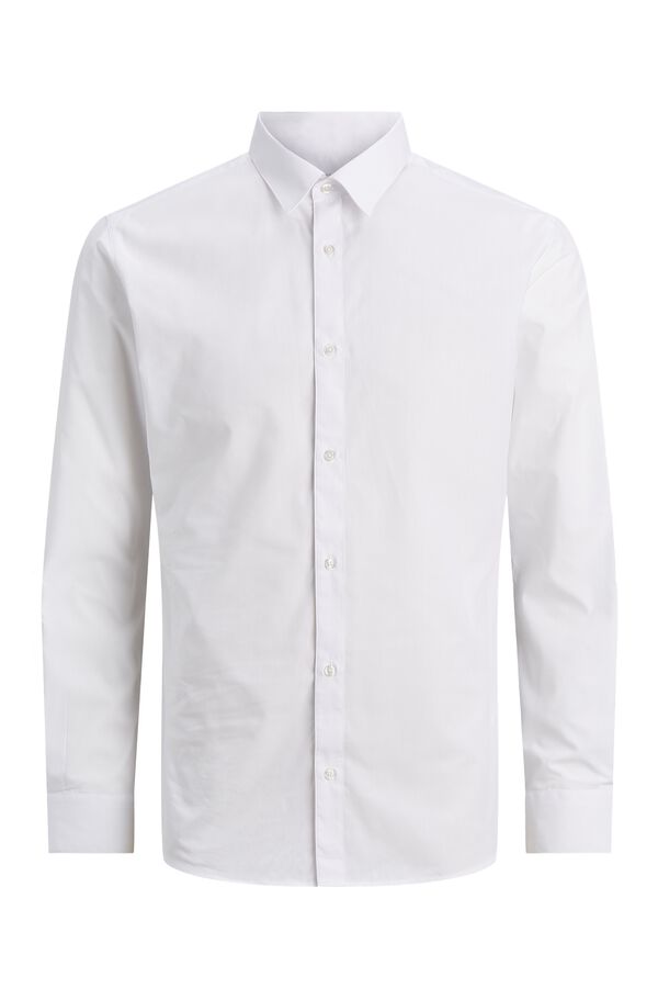 Jack & Jones Camisa slim em popelina branco