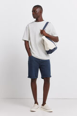 Springfield Washed 5-pocket slim fit Bermuda shorts blue