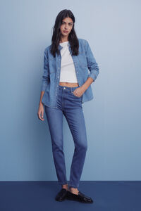 Springfield Calça jeans slim cropped