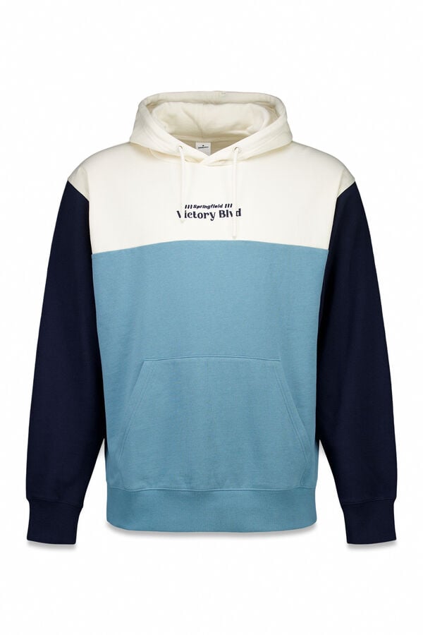 Springfield Sweatshirt para capuz azul