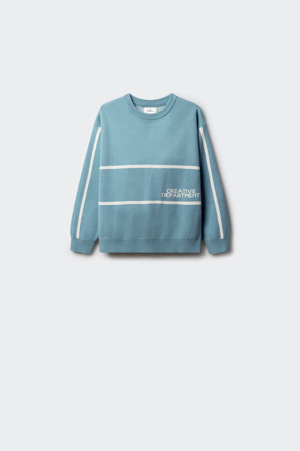 Springfield Kids Camisola "Blooming" de crian&ccedil;a azul