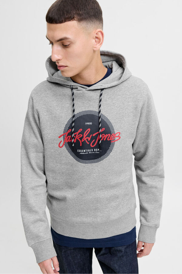 Jack & Jones sweatshirt e logo cinzento
