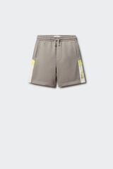 Springfield Kids Bermuda jogger com franjas para menino cinzento