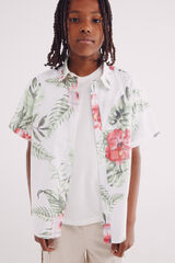 Springfield Kids Camisa hawaiana niño marfil