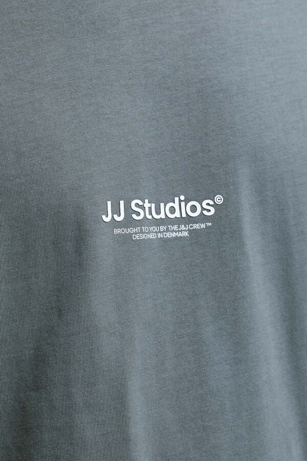 Jack & Jones Pacote com 2 camisetas de modelagem regular cinzento