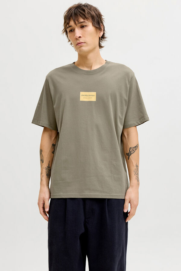 Jack & Jones Pack de quatro T-shirts em algod&atilde;o branco