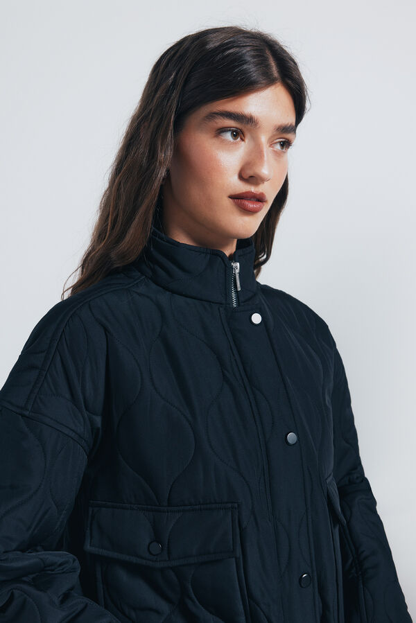 Springfield Jaqueta acolchoada com bolsos preto