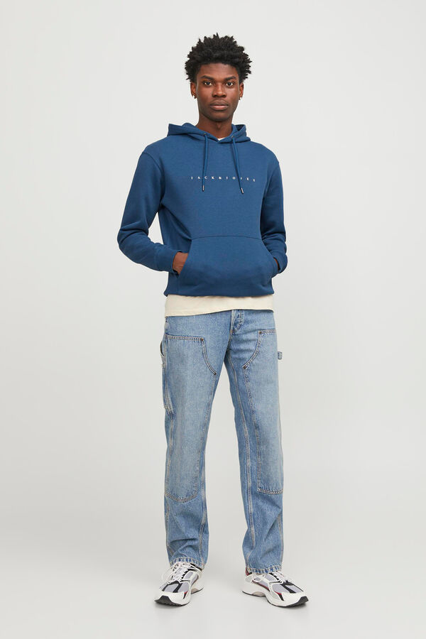 Jack & Jones Sudadera capucha estándar azul