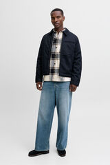 Jack & Jones Sobrecamisa xadrez cinzento