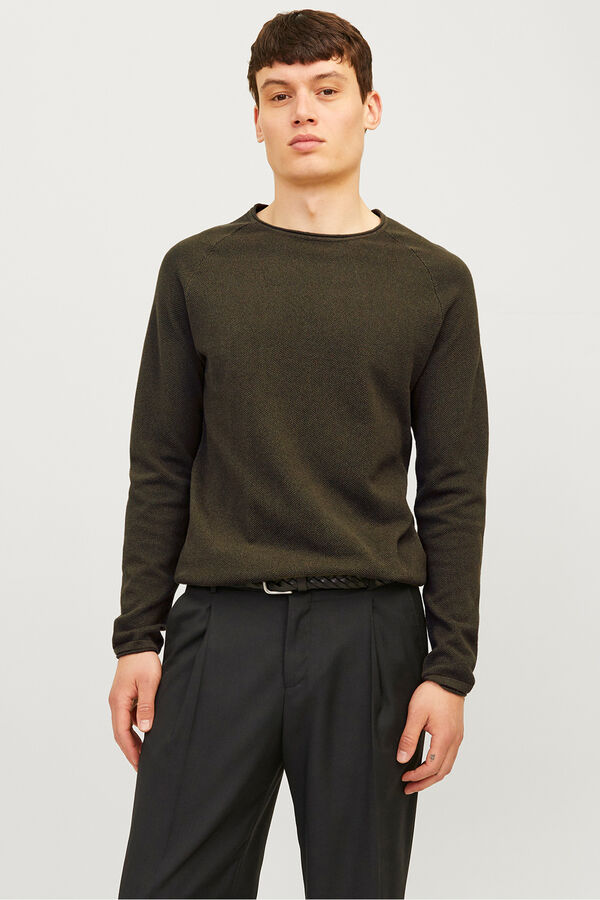 Jack & Jones Camisola de malha b&aacute;sica verde