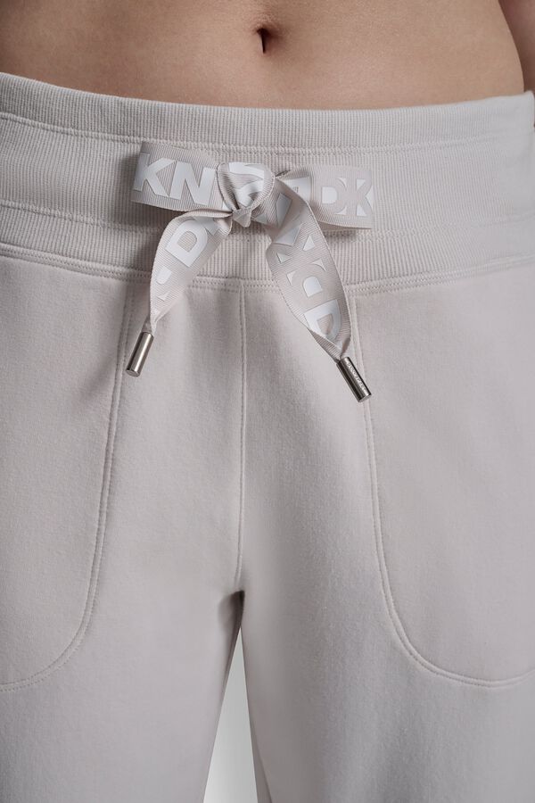 DKNY Cal&ccedil;as jogger b&aacute;sicas cinzento