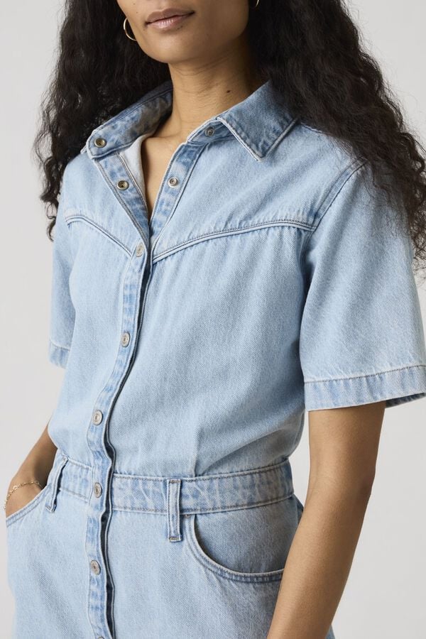 Levi's Vestido curto jeans azul