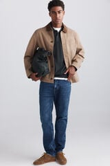 Springfield Sobrecamisa de algod&atilde;o camel