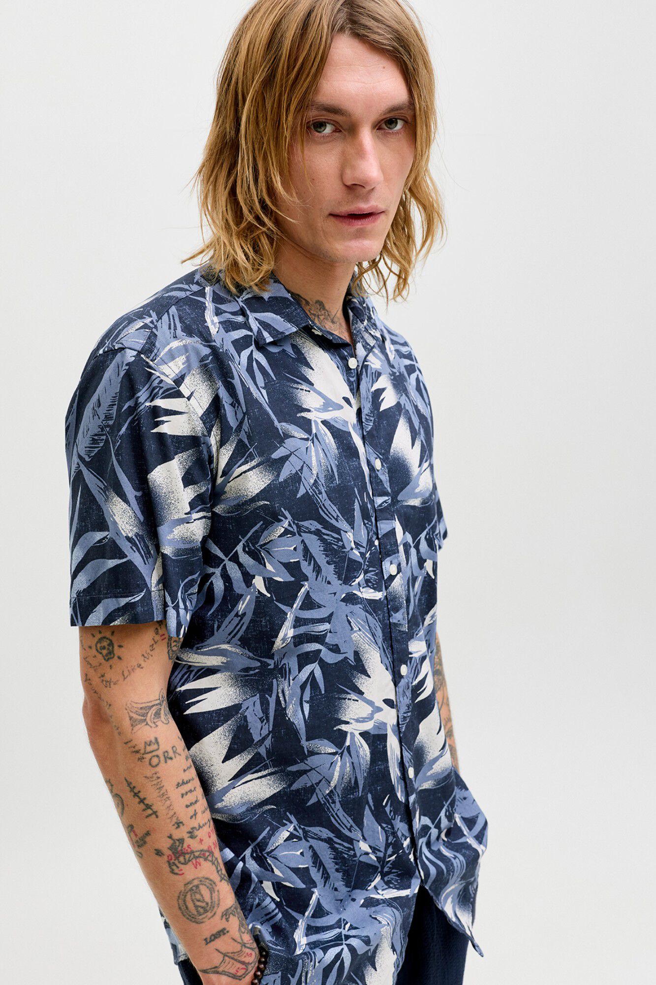 Jack & Jones Camisa regular fit estampada