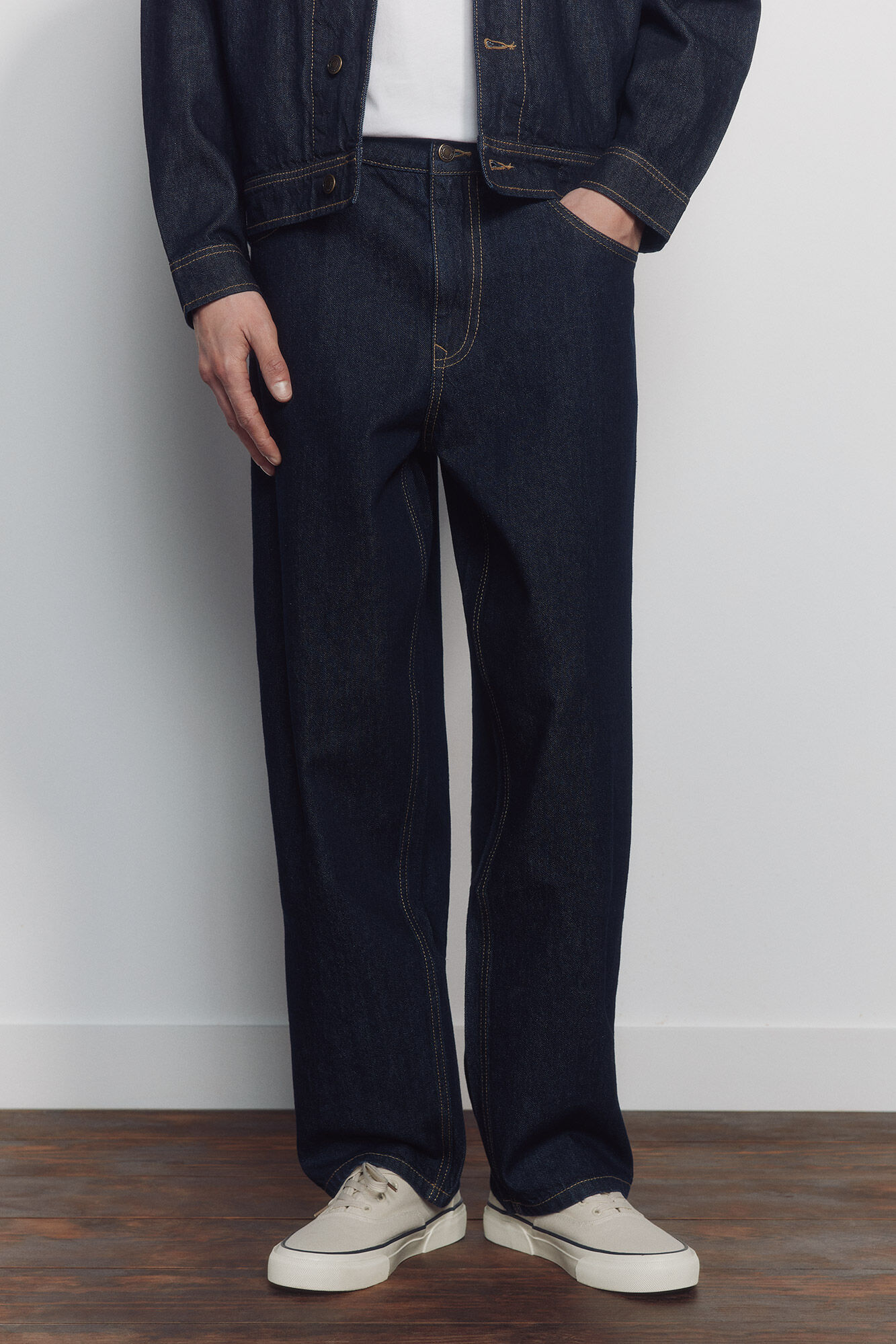 Springfield Jeans lavado desencolado wide leg