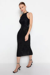 Trendyol Vestido de noite preto