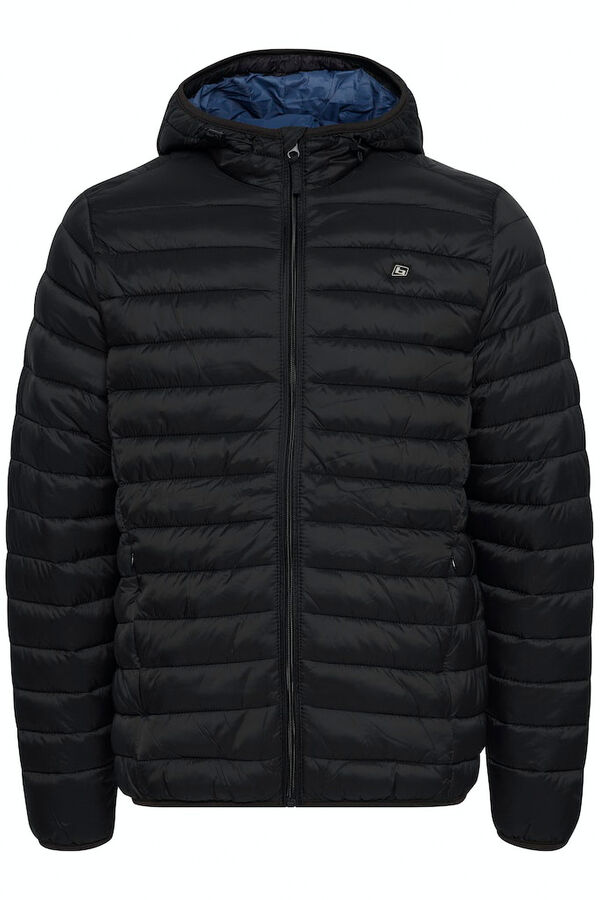 Blend PLUS Jaqueta puffer com capuz preto