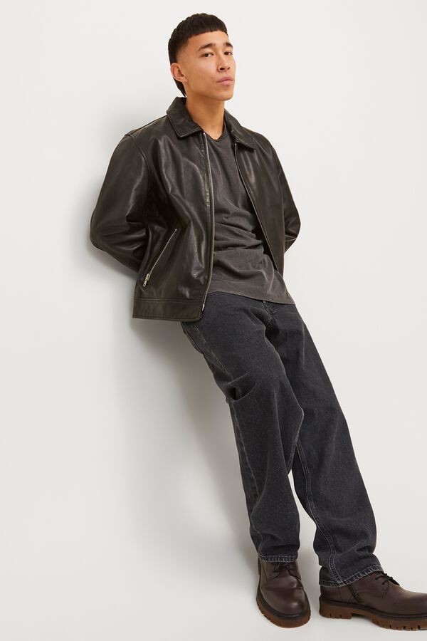 Jack & Jones Jeans loose cinco bolsos preto