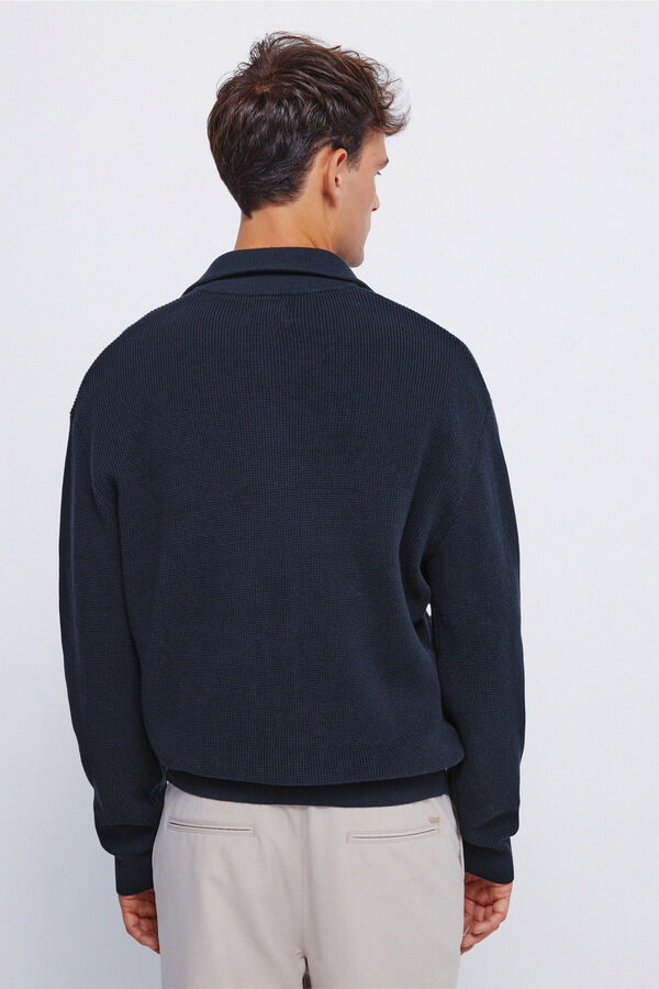 Springfield Zip fastening cardigan cardigan blue