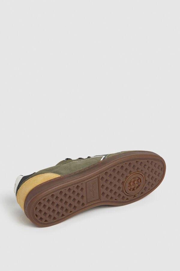 Pepe Jeans Camurça Cupsole de camurça verde